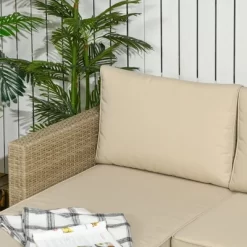 Outsunny 3 Piece Patio Furniture Set, Rattan Outdoor Sofa Set With Chaise Lounge & Loveseat, Soft Cushions, Storage, Table, Sectional Couch, Khaki 6 Outsunny 3 Piece Patio Furniture Set, Rattan Outdoor Sofa Set With Chaise Lounge & Loveseat, Soft Cushions, Storage, Table, Sectional Couch, Khaki -Outdoor Comfort Deals Store GUEST 869d3ad3 256f 4eb1 9038 cfa4e4499628