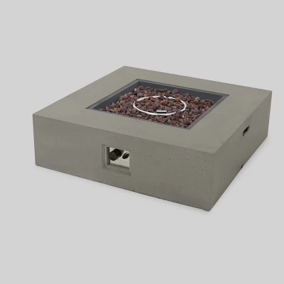 Brava 7pc Acacia Sectional Sofa Set With Fire Pit - Christopher Knight Home 2 Brava 7pc Acacia Sectional Sofa Set With Fire Pit - Christopher Knight Home - Image 2