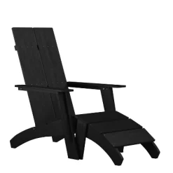 Flash Furniture Sawyer Modern All-Weather Poly Resin Wood Adirondack Chair With Foot Rest 22 Flash Furniture Sawyer Modern All-Weather Poly Resin Wood Adirondack Chair With Foot Rest -Outdoor Comfort Deals Store GUEST 89279347 fa59 4a6a 9010 87576319a3b4