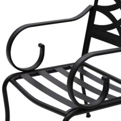 7pc Outdoor Dining Set With 6 Chairs With Seat & Back Cushions & Metal Rectangle Table With Umbrella Hole - Captiva Designs -Outdoor Comfort Deals Store GUEST 899226d2 24ef 4fbb 952a 0293a41ce3b2