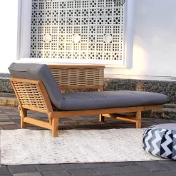 Cambridge Casual Auburn Teak & Wicker Outdoor Patio Daybed With Cushion Brown/Blue 16 Cambridge Casual Auburn Teak & Wicker Outdoor Patio Daybed With Cushion Brown/Blue -Outdoor Comfort Deals Store GUEST 8acbfdda d88a 40d2 a3c1 596b4ce13c89