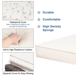 Costway 3PCS Patio Rattan Wicker Bar Table Stools Dining Set Cushioned Chairs Garden -Outdoor Comfort Deals Store GUEST 8b2e1923 5cc9 4d08 916a 9aa2e7db3e03