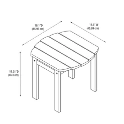 Adirondack End Table - Linon -Outdoor Comfort Deals Store GUEST 8bb824a5 4382 487c 9689 68493a5f079e