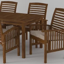 Ravenscroft 7pc Acacia Wood Patio Dining Set - Saracina Home -Outdoor Comfort Deals Store GUEST 8ce3295c f6d9 453f 8bf5 ed1e51445db3