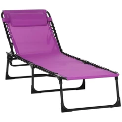 Outsunny Outdoor Folding Chaise Lounge Chair Portable Lightweight Reclining Garden Sun Lounger With 4-Position Adjustable Backrest For Patio, Deck, And Poolside -Outdoor Comfort Deals Store GUEST 8cee830e 8506 47e7 b03d ea86c549e1b0