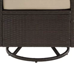 Palm Harbor 5pc Outdoor Wicker Conversation Set With Fire Table - Sand - Crosley -Outdoor Comfort Deals Store GUEST 8db7af1f aead 4327 843f dd34c2d5b73b