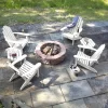 6pc Classic Westport Adirondack Patio Set White - Highwood