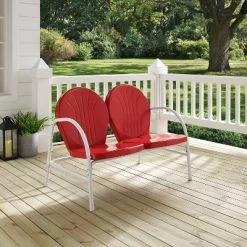 Griffith Outdoor Loveseat - Bright Red - Crosley -Outdoor Comfort Deals Store GUEST 8f04f618 8ee7 461d b894 40734664b36e