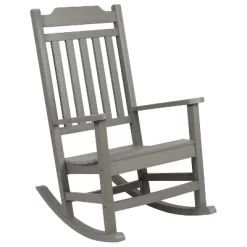 Flash Furniture Winston All-Weather Poly Resin Wood Rocking Chair -Outdoor Comfort Deals Store GUEST 8f163908 e523 438e 9608 f4d482f6c815