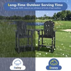 2pcs HDPE Tall Adirondack Chair Barstools Connecting Tray Patio Footrest -Outdoor Comfort Deals Store GUEST 8fc5fa7b c0ec 47ab 9961 872abdf41ce6