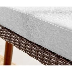 All-Weather Wicker Athens Outdoor 2-Seat Bench With Cushions Brown - Alaterre Furniture -Outdoor Comfort Deals Store GUEST 90615c08 621d 49a4 b286 27a5edcc1b5a