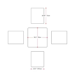 Miramar 5pc Square Wood Patio Bar Height Dining Set - Cinnamon Brown/Black - CorLiving 15 Miramar 5pc Square Wood Patio Bar Height Dining Set - Cinnamon Brown/Black - CorLiving -Outdoor Comfort Deals Store GUEST 91ab6f97 53bf 4ea2 8066 d1d9525bcad3