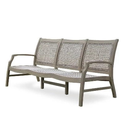 Teak Zuma Patio Sofa Gray - Cambridge Casual 8 Teak Zuma Patio Sofa Gray - Cambridge Casual - Image 8