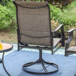 2pk Steel Patio 360 Swivel Padded Arm Chairs With Sling Seat & Back - Captiva Designs 12 2pk Steel Patio 360 Swivel Padded Arm Chairs With Sling Seat & Back - Captiva Designs -Outdoor Comfort Deals Store GUEST 93ac0c91 03e1 461c a8dc 27feb09cadce