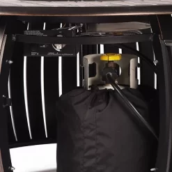 5pc Set With 44" Outdoor Aluminum Round Fire Table & 4 Deep Seating Swivel Rocking Chairs & Wind Blocker Lid - Oakland Living -Outdoor Comfort Deals Store GUEST 94c63f52 4fb8 4296 a502 d6ebe869b98d