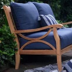 Abbington Teak Patio Loveseat With Cushion - Navy - Cambridge Casual 5 Abbington Teak Patio Loveseat With Cushion - Navy - Cambridge Casual -Outdoor Comfort Deals Store GUEST 95145a81 9c27 4c1f 9e32 b6f34397ca8b