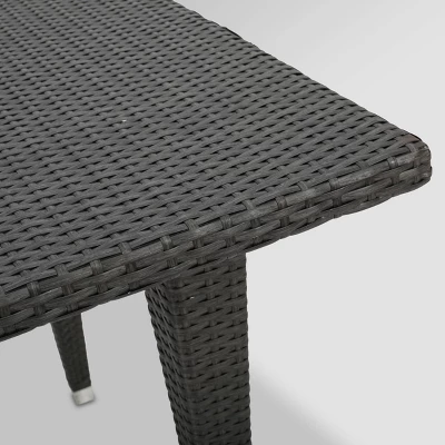 Celeste 5pc Wicker Dining Set - Gray/Light Gray - Christopher Knight Home 4 Celeste 5pc Wicker Dining Set - Gray/Light Gray - Christopher Knight Home - Image 4