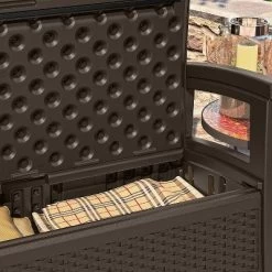 Suncast Loveseat With Storage Area & Trash Hideaway 33 Gallon Capacity Container -Outdoor Comfort Deals Store GUEST 966ba212 2aae 4380 883a 4d970b08689d