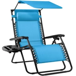 Best Choice Products Folding Zero Gravity Recliner Patio Lounge Chair W/ Canopy Shade, Headrest, Tray -Outdoor Comfort Deals Store GUEST 968b7998 6cbc 4dcf 8b51 5b00746b1fb0