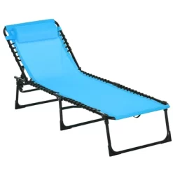 Outsunny Outdoor Folding Chaise Lounge Chair Portable Lightweight Reclining Garden Sun Lounger With 4-Position Adjustable Backrest For Patio, Deck, And Poolside -Outdoor Comfort Deals Store GUEST 97fc7122 70a9 4bb2 8711 a5adbcbb1290