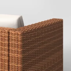 Brookfield Steel Wicker Loveseat - Light Brown - Threshold™ -Outdoor Comfort Deals Store GUEST 98eccf06 7d43 4dab b2ee 17a0f019ccde