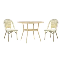 3pc Arna Patio Set With 40" Round Dining Table - MiBasics 27 3pc Arna Patio Set With 40" Round Dining Table - MiBasics -Outdoor Comfort Deals Store GUEST 99579981 dabf 4b9d 89f0 2da5b1a0b133