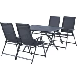 Costway 5 PCS Patio Dining Furniture Set Armchairs Folding Table No Assembly -Outdoor Comfort Deals Store GUEST 99cc4c64 d2ab 4b9a b896 3f6d33ca08d8