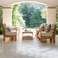 Logan Outdoor Teak Wood Lounge Chair With Sunbrella Vellum Cushion - Cambridge Casual -Outdoor Comfort Deals Store GUEST 9a38cc5a a6ce 481e a9f5 943c601ee78e