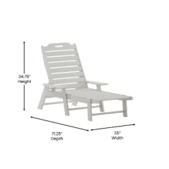 Merrick Lane Gaylord Adjustable Adirondack Lounger With Cup Holder- All-Weather Indoor/Outdoor HDPE Lounge Chair -Outdoor Comfort Deals Store GUEST 9bdc0039 d231 4de6 9714 28c8402d0822