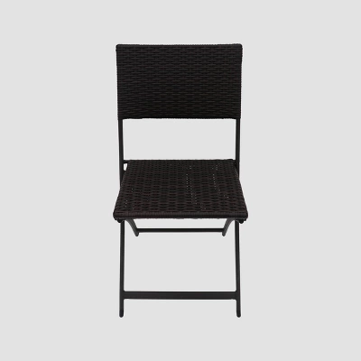 Maldives 7pc Foldable Wicker Dining Set - Brown - Christopher Knight Home 2 Maldives 7pc Foldable Wicker Dining Set - Brown - Christopher Knight Home - Image 2