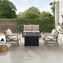 Kaplan 4pc Outdoor Conversation Set With Dante Fire Table - Oatmeal - Crosley 19 Kaplan 4pc Outdoor Conversation Set With Dante Fire Table - Oatmeal - Crosley -Outdoor Comfort Deals Store GUEST 9cd92e3c d0ba 40b0 9591 8f503ee9810b
