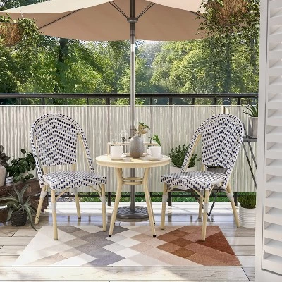 Arna Outdoor Side Table - Natural - MiBasics 1 Arna Outdoor Side Table - Natural - MiBasics