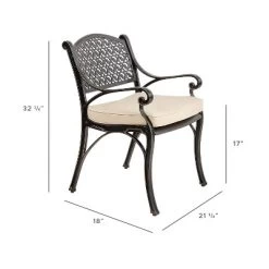 Kinger Home 2-Piece Outdoor Patio Chairs Set For 2, Cast Aluminum Patio Furniture Chairs With Cushions -Outdoor Comfort Deals Store GUEST 9d93366f 1dbd 4909 93a4 0641d983f930