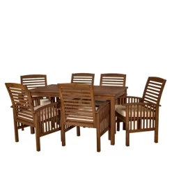 Ravenscroft 7pc Acacia Wood Patio Dining Set - Saracina Home -Outdoor Comfort Deals Store GUEST 9ec28d87 1e3c 4187 924d 0158111580a1