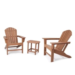 3pk Seating Set With Plastic Resin Adirondack Chairs & Side Table - EDYO LIVING -Outdoor Comfort Deals Store GUEST 9feb9fc3 c75a 4ed1 9be5 7c1831c7f3ea