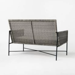 Wicker & Metal X Frame Patio Loveseat - Gray - Threshold™ Designed With Studio McGee -Outdoor Comfort Deals Store GUEST a007800d 2bb8 49be 8c3b 00a66dcf20a9