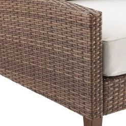 Capella Outdoor Wicker Sofa - Cream/Brown - Crosley -Outdoor Comfort Deals Store GUEST a11cace2 5aa0 4eda a81e 6739c87466e6