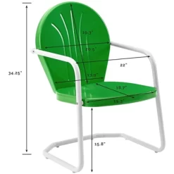 Steel Metal Chair In Grasshopper Green-Pemberly Row 8 Steel Metal Chair In Grasshopper Green-Pemberly Row -Outdoor Comfort Deals Store GUEST a23e8b3e 14b8 4cce a4be c0f0346725bc