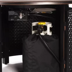 5pc Outdoor Fire Table Set With Hammered 44" Round Fire Table, 4 Deep Seating Swivel Rocking Chairs & Table Fabric Covers - Oakland Living -Outdoor Comfort Deals Store GUEST a24de2d0 2a23 4d67 b59d d1a0c5b30682 2