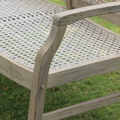 Teak Zuma Patio Sofa Gray - Cambridge Casual 5 Teak Zuma Patio Sofa Gray - Cambridge Casual - Image 5