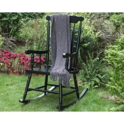 Outdoor Poplar Wood Rocking Chair - Captiva Designs