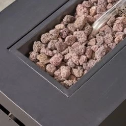 Comores 12pc Acacia U-Shaped Sectional Sofa Set With Fire Pit - Gray/Dark Gray - Christopher Knight Home -Outdoor Comfort Deals Store GUEST a5327f6d 9909 4287 a252 6f8458a6ee3b