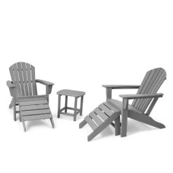 5pk Plastic Resin Adirondack Chair With Side Table & Ottoman - EDYO LIVING 28 5pk Plastic Resin Adirondack Chair With Side Table & Ottoman - EDYO LIVING -Outdoor Comfort Deals Store GUEST a579cb00 f31f 4e78 9880 c5650dc364cd
