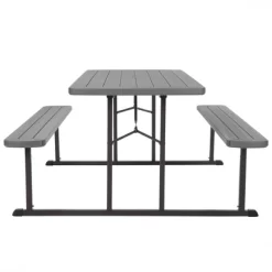 6' Intellifit Folding Blow Mold Rectangle Picnic Table - Room & Joy -Outdoor Comfort Deals Store GUEST a6d22b91 fb71 46ca b82f 165ee1093221