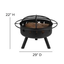 Merrick Lane Ayala 3 Piece Outdoor Leisure Set With Set Of 2 Poly Resin Adirondack Chairs And Star And Moon Iron Fire Pit -Outdoor Comfort Deals Store GUEST a6e66b83 47a3 4a0f b3ba 3aaac177bb12 1
