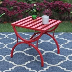Outdoor Slat Top Coffee Table - Red - Captiva Designs -Outdoor Comfort Deals Store GUEST a82afedb 2817 4784 b966 9e87f560c3d0
