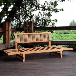 Cambridge Casual Auburn Teak & Wicker Outdoor Patio Daybed With Cushion Brown/Blue 20 Cambridge Casual Auburn Teak & Wicker Outdoor Patio Daybed With Cushion Brown/Blue -Outdoor Comfort Deals Store GUEST a997ec67 829f 4889 8130 2a141e4c9016