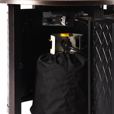 Oakland Living Aluminum Round 34" 37000 BTUs Outdoor Patio Dining Table Copper 7 Oakland Living Aluminum Round 34" 37000 BTUs Outdoor Patio Dining Table Copper - Image 7