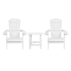 Emma And Oliver Set Of 2 Indoor/Outdoor Folding Adirondack Chairs With Side Table -Outdoor Comfort Deals Store GUEST aae13732 8702 4c4f 9a5f eb0ba94272da