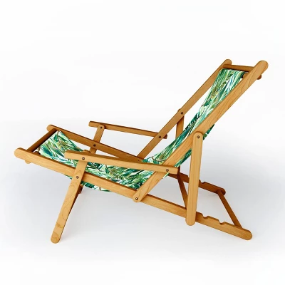 Marta Barragan Camarasa Leaf The Jungle Watercolor Sling Chair - Deny Designs 1 Marta Barragan Camarasa Leaf The Jungle Watercolor Sling Chair - Deny Designs